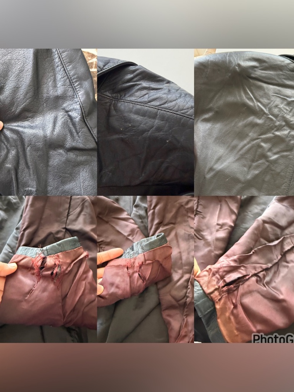 Toffs Vintage 90s Black Leather Jacket Size Medium. - Picture 16 of 16